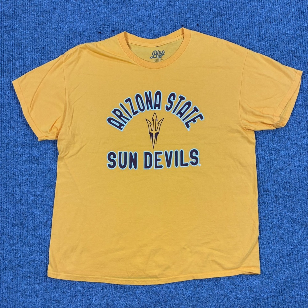 Blue 84 Arizona State Sun Devils T-Shirt Mens Size XL Gold Graphic NCAA